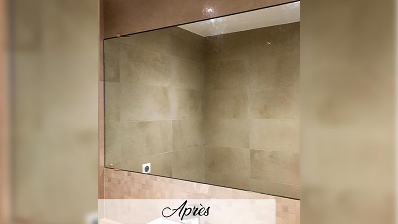 miroir salle de bain après